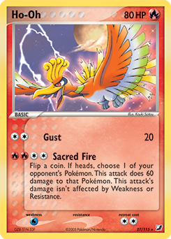 HO-OH Eternal Flame Form Pokemon Card -  Finland