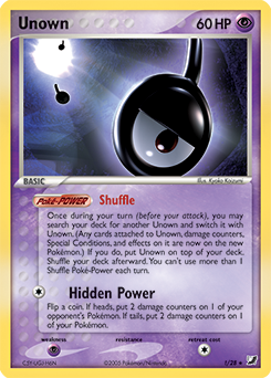 DIGITAL ptcgo in Game Card Unown Playset - for Pokemon TCG Online MISSING