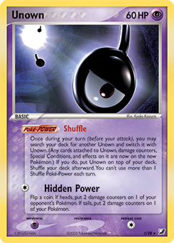 Pokémon Card Unown Letter K Pokemon Trading Card Game