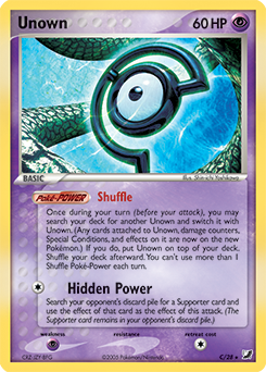 Pokémon Card Unown Letter K Pokemon Trading Card Game