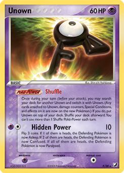 Unown (ex10-D) - Pokémon Card Database - PokemonCard