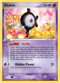 Pokémon Card Unown Letter K Pokemon Trading Card Game