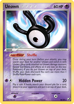 Unown, Pokemon Fighters EX Wikia