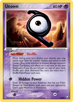 Unown !, EX Unseen Forces, TCG Card Database