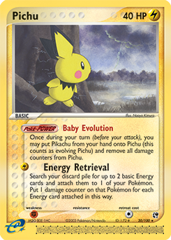 Pokémon Cards Featuring Pichu