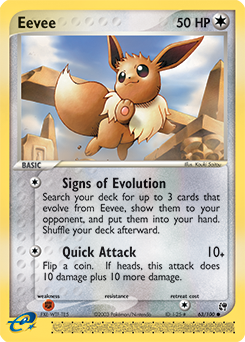 Eevee Pokemon Card Ex