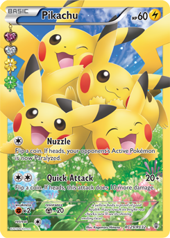 4x Pikachu Nuzzle XY - for Pokemon TCG Online ptcgo in Game Card