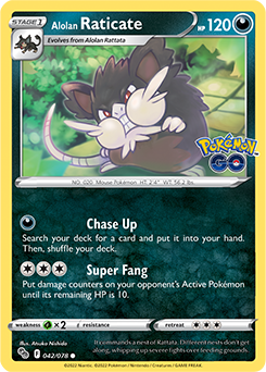 Alolan Raticate, Pokémon TCG: Pokémon GO, TCG Card Database