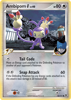 Ambipom - Pokemon GO #58 Pokemon Card