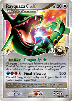 pokemon cards rayquaza