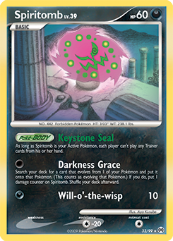 PrimetimePokemon's Blog: Pokemon Card of the Day: Spiritomb (Legends  Awakened)