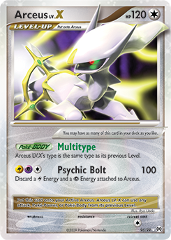 Arceus LV. X - Platinum - Arceus #96 Pokemon Card