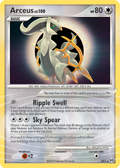 arceus pokemon card