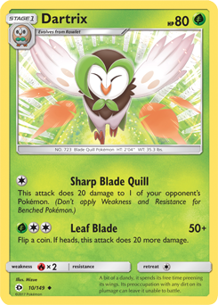 Dartrix Sun Moon Tcg Card Database Pokemoncom