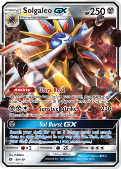 CARDGAMES POKEMON LENDAS DE ALOLA SOLGALEO-GX – Universo Lúmina