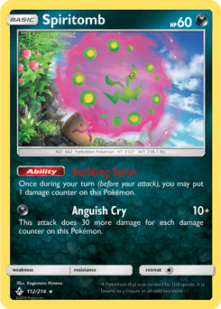 Carta Pokemon Spiritomb