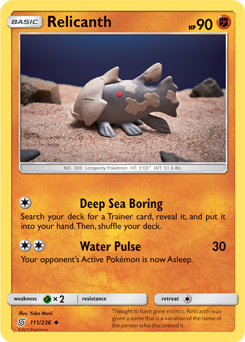 Relicanth Playset - Pokemon TCG Online 4x Fossil Search ptcgo in Game Card 