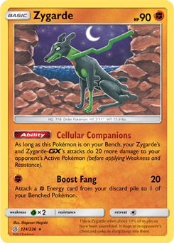 71/131 Zygarde Pokemon SM Forbidden light Common Card