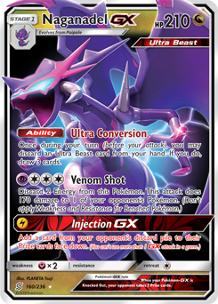 Naganadel-GX UNM 249  Pokemon TCG POK Cards