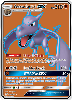 Aerodactyl-GX, Unified Minds, TCG Card Database