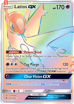 Sintonia Mentale Pokémon TCG Online Digital CARD SE Latios GX RA Unified Minds
