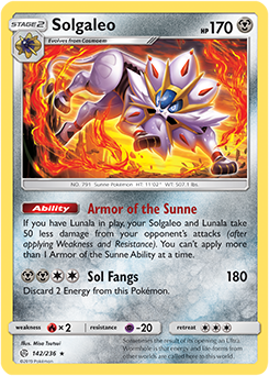 Legends of Alola Tin: Solgaleo - Solar Wing Deck - PTCGO Code