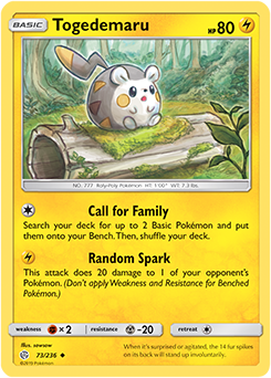 Togedemaru, Eclipse Cósmico, Banco de Dados de Cards do Estampas  Ilustradas