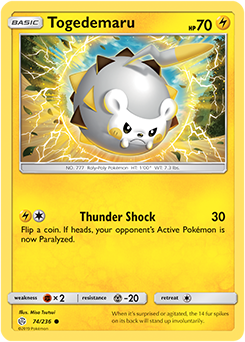 Sealed but Slight Warp Details about   Togedemaru 53/149 Common Pokemon Cards  TCG Condition 
