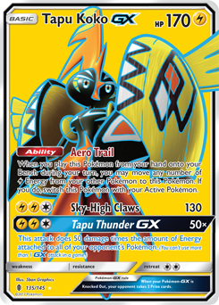 Carta Pokémon Tapu Koko GX (IT) em segunda mão durante 10 EUR em