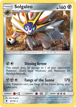 Solgaleo type, strengths, weaknesses, evolutions, moves, and stats