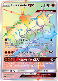 Pokemon SM Forbidden Light Card: Buzzwole - Ultra Beast - 77/131 - Rar -  Recaptured LTD