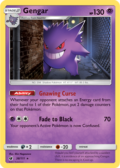 Pokemon Trading Card Game XY4 034/088 RR Mega Gengar EX (Rank A)