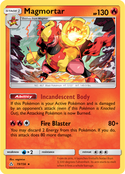 Magmortar Ultra Prism Tcg Card Database Pokemoncom