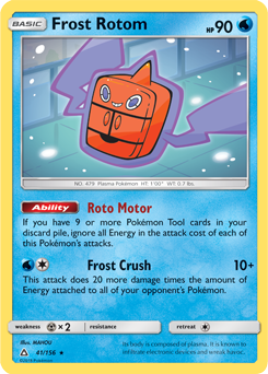 SM05-014 PARALLEL FOIL Mow Rotom Rare Pokemon Ultra Prism Card # 14