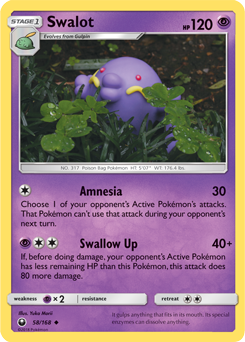 Pokemon 317 Swalot Pokedex: Evolution, Moves, Location, Stats