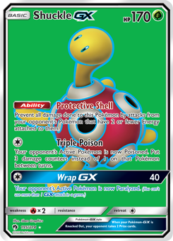 SHUCKLE GX 17/214 Ultra Rare Holo Pokemon Card SM08 LOST THUNDER 