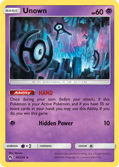 Unown, Lost Thunder, TCG Card Database