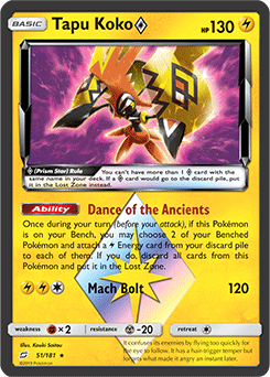 Tapu Koko ◇, Team Up, TCG Card Database