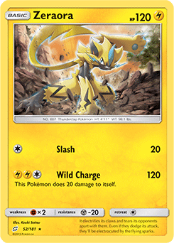 Zeraora (151/414), Busca de Cards