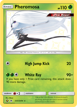 Pokemon SM Forbidden Light Card: Ultra Beast - Pheromosa - 11/131 - Ra -  Recaptured LTD