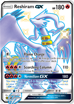 Reshiram GX (SM137) - Carta Avulsa - Pokémon TCG