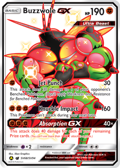 Buzzwole GX 57/111 for Pokemon TCG Online PTCGO, Digital Card 