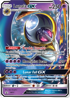 Mavin  2018 Pokemon Sun & Moon Lunala GX 172/156 Full Art Ultra Prism  Secret S570