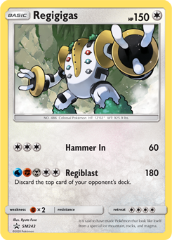 Regigigas - POP 9 Pokémon card 4/17