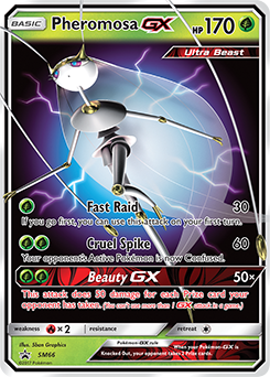 Pokemon SM Forbidden Light Card: Ultra Beast - Pheromosa - 11/131 - Ra -  Recaptured LTD