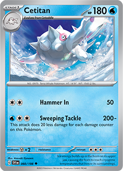 Pokemon Card - Cetitan- 005/015 - McDonalds 2023 Promo Holo Pack