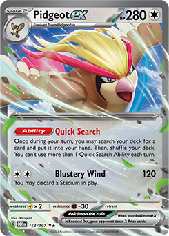 Pidgeot Ex Obsidian Flames Tcg Card Database Pokemon Com