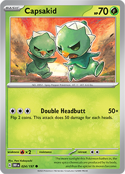 Capsakid | Obsidian Flames | TCG Card Database | Pokemon.com