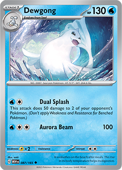 Dewgong sv3pt5 087/165