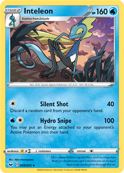 Inteleon | Sword & Shield | TCG Card Database | Pokemon.com